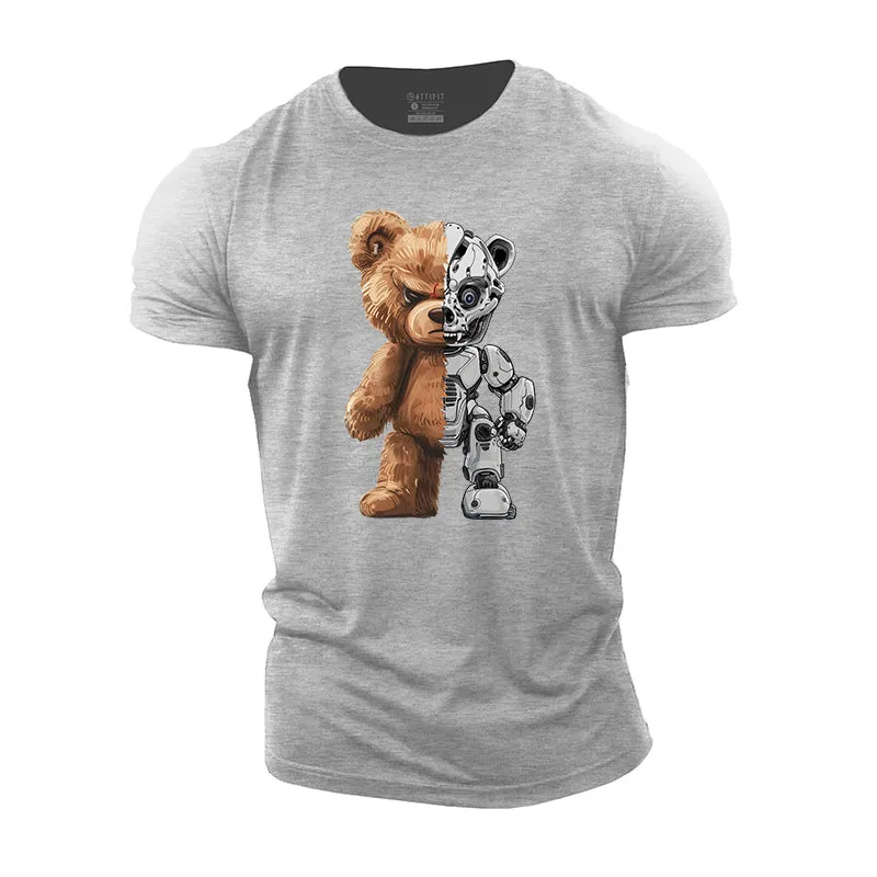 Mechanical Bear Cotton T-Shirt