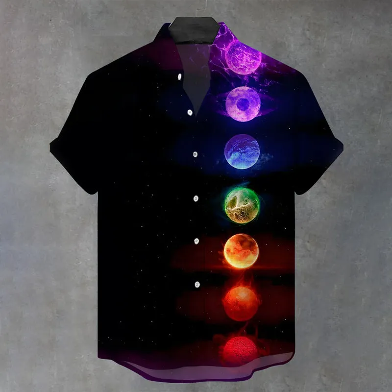 Men's Short Sleeve Stand Collar Shirts
