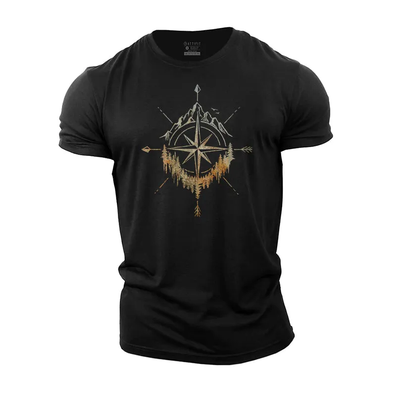 Mountain Compass Cotton T-shirt