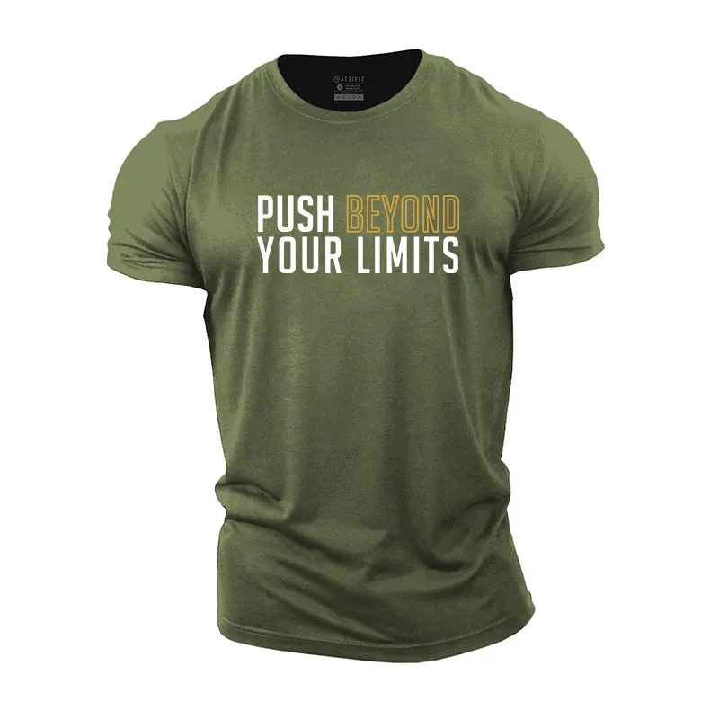 Push Beyond Your Limits Graphic Cotton T-Shirt